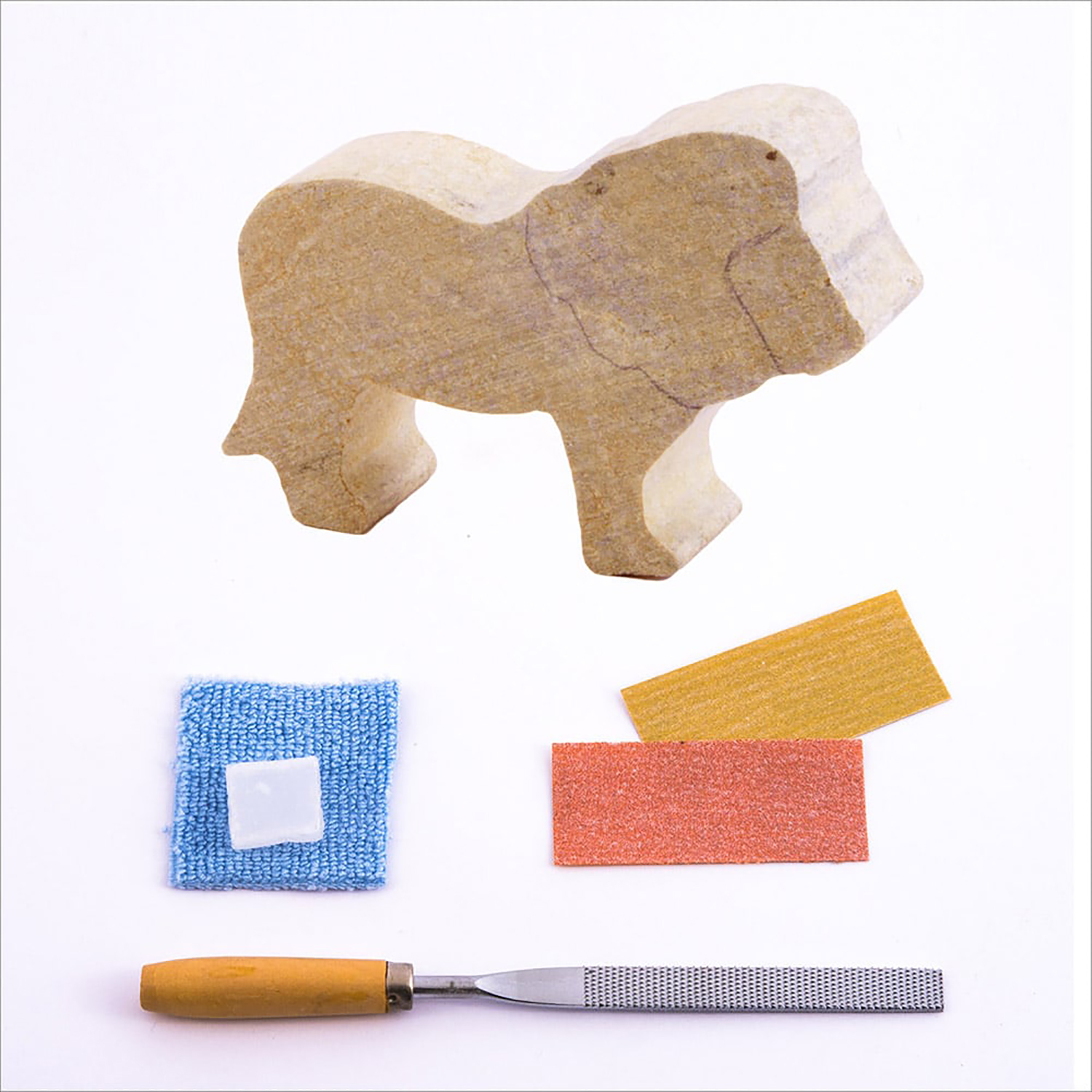 Studiostone Creative Lion & Elephant Double Carving Kit image number null