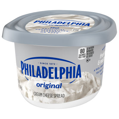 Philadelphia Original Cream Cheese Spread, for a Keto and Low Carb Lifestyle, 12 oz Tub