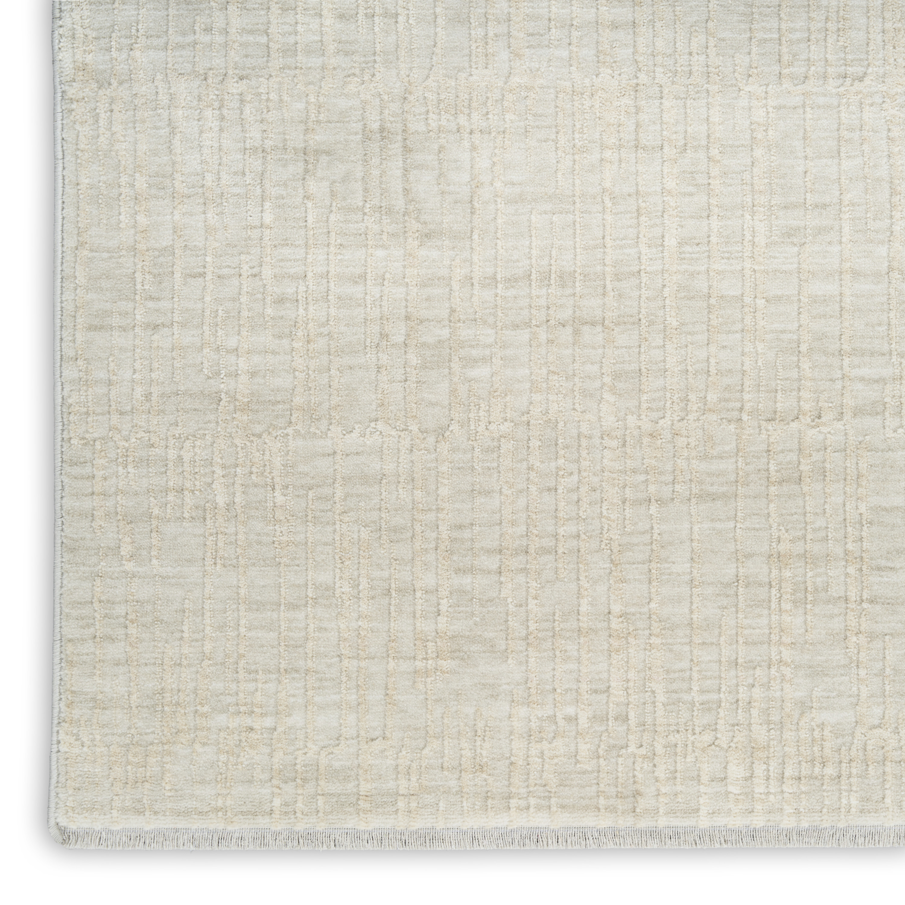 Calvin Klein CK079 Notes 3'11" x 5'11" Silver Ivory Modern Indoor Rug