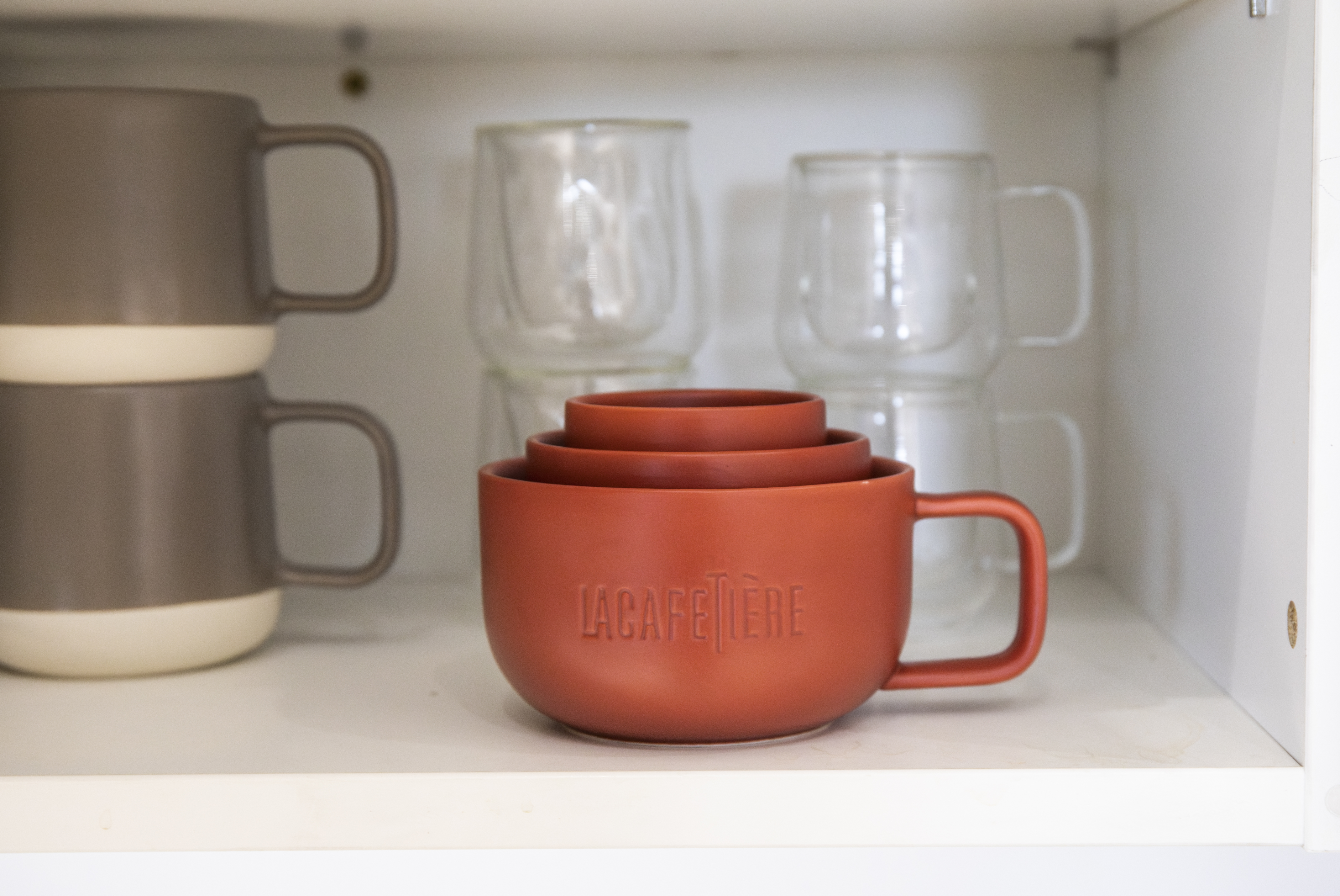 La Cafetiere 3pc Family Mug Set 380ml 200ml And 100ml Red - Picture 6 of 12