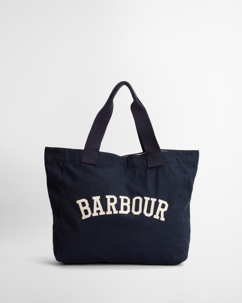 Logo Beach Bag Navy/Stone