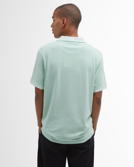 Washed-Out Sports Polo Shirt
