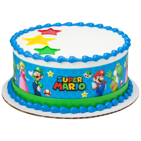 Super Mario™ Game On PhotoCake® Edible Image® Strips