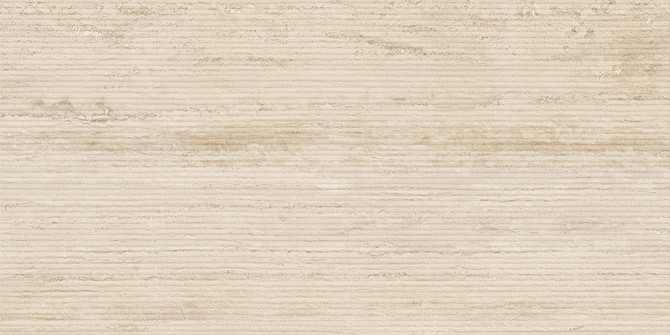 IN.CONTRO In Cream 24×48 Lines Decorative Tile Natural Rectified