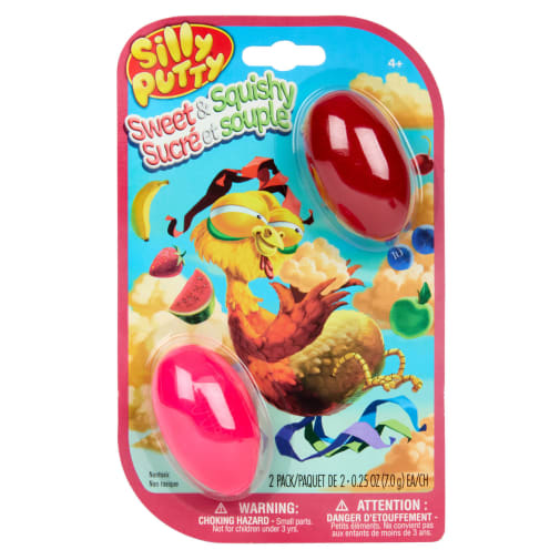 Silly Putty Sweet & Squishy Eggs (2 count) - assorted colors