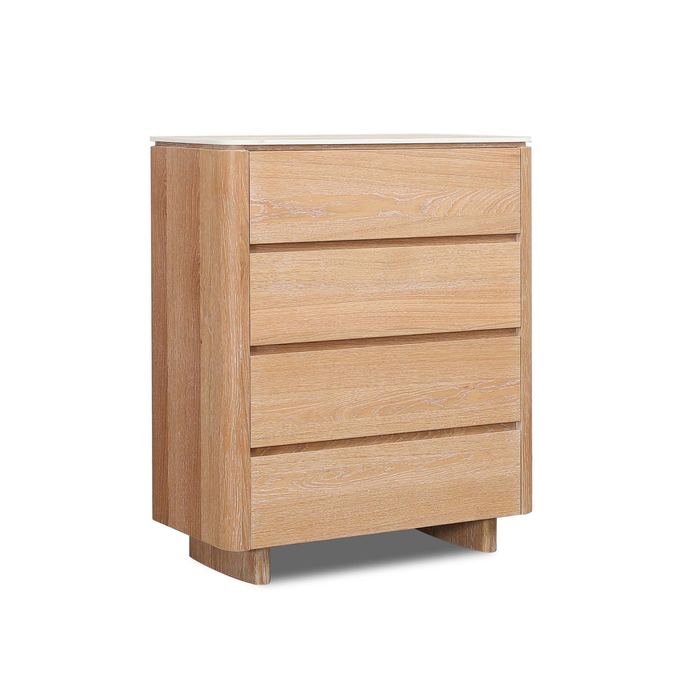 Product image of the  Azure Tallboy (4 Drawer), Natural from Forty Winks