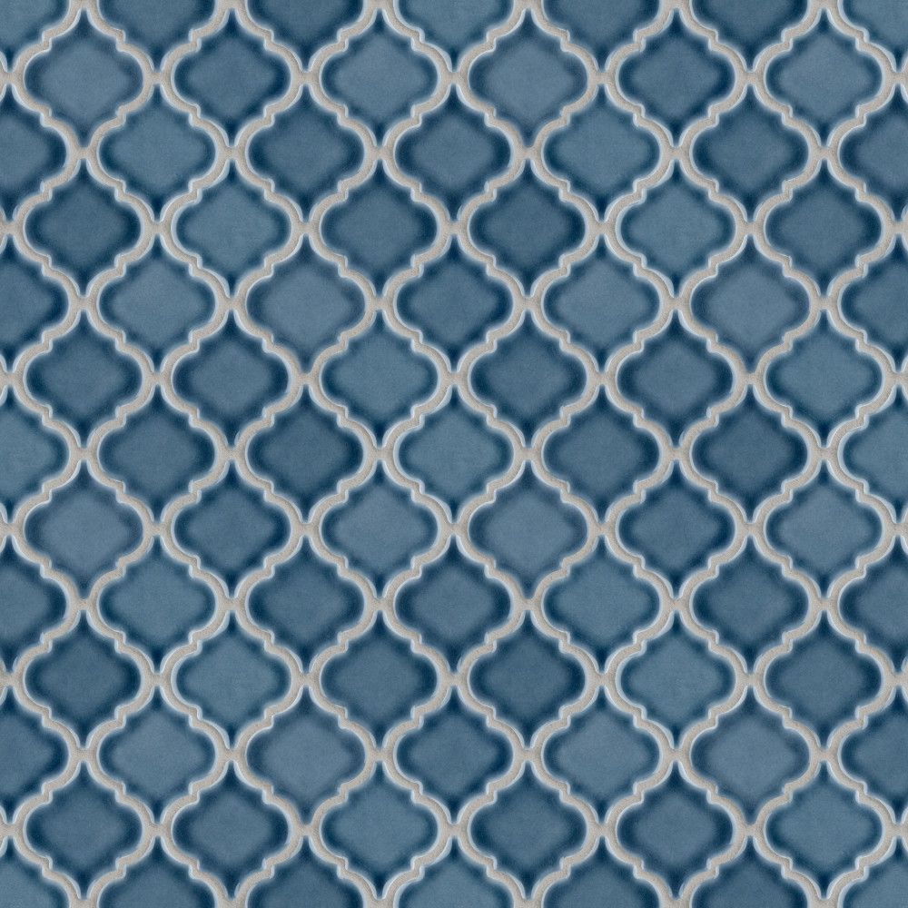 Hudson Tangier Storm Grey 12.38x12.38 Lantern Porcelain Floor and Wall Digital Pattern