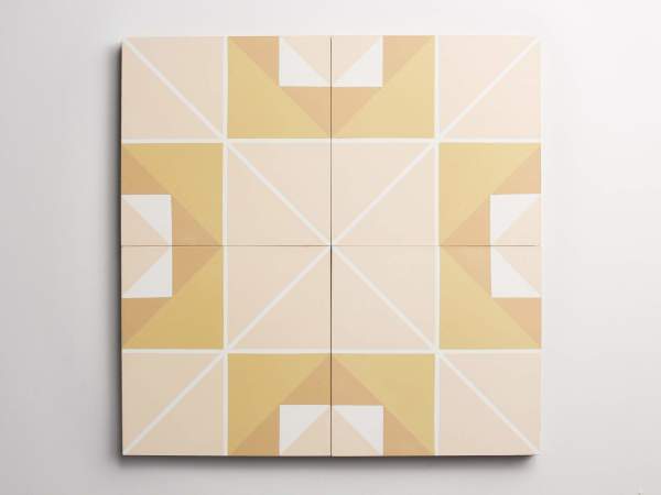 cement | gachot studios | pattern one | shell, white, curry + caramel 