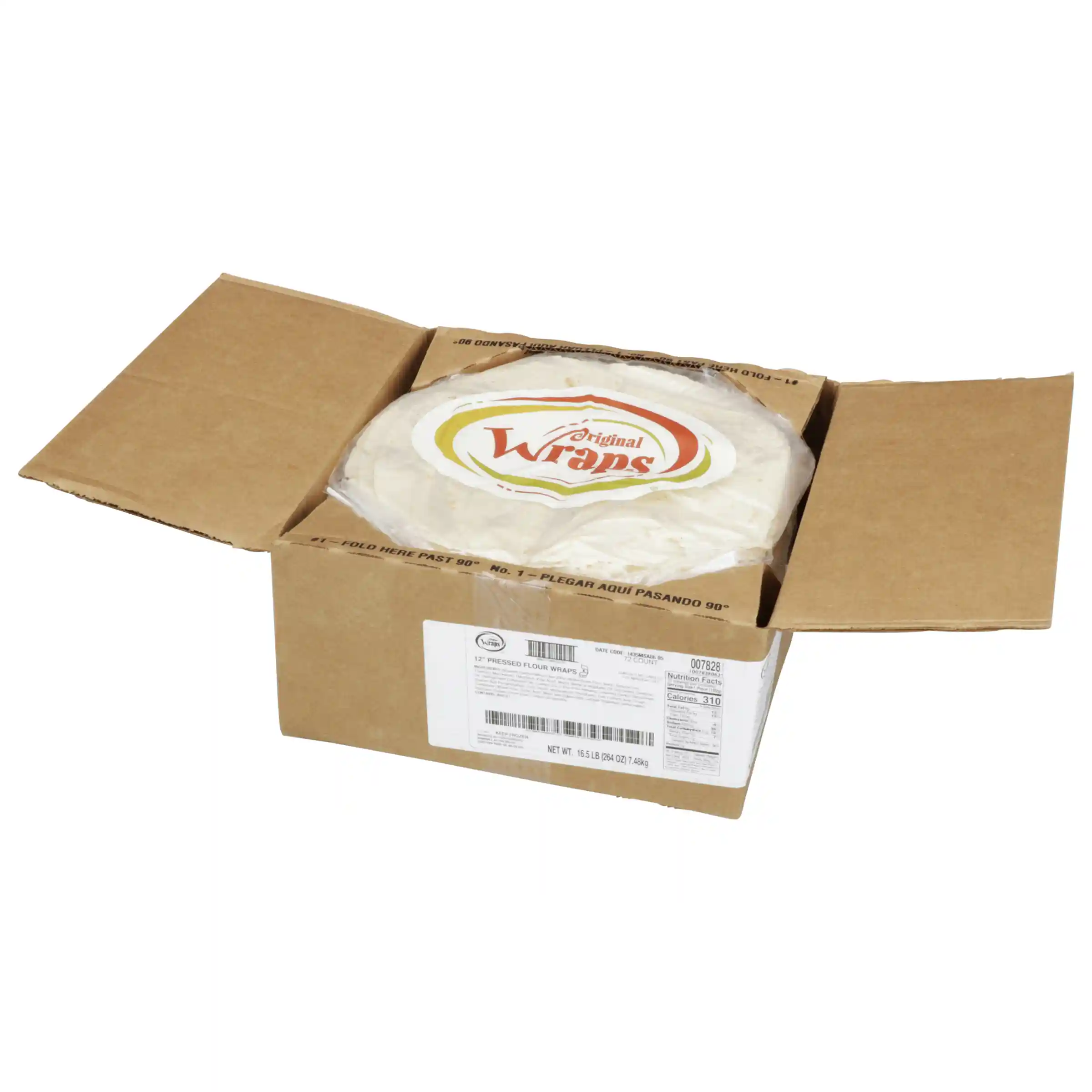 Mexican Original® 12" White Pressed Flour Tortilla Wraps_image_4