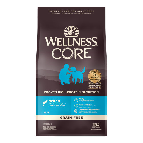 Wellness CORE Grain Free Ocean Whitefish, Herring & Salmon Front packaging