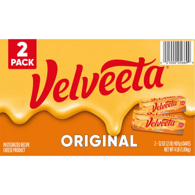 Velveeta Original Cheese, 2 ct Box, 32 oz Blocks