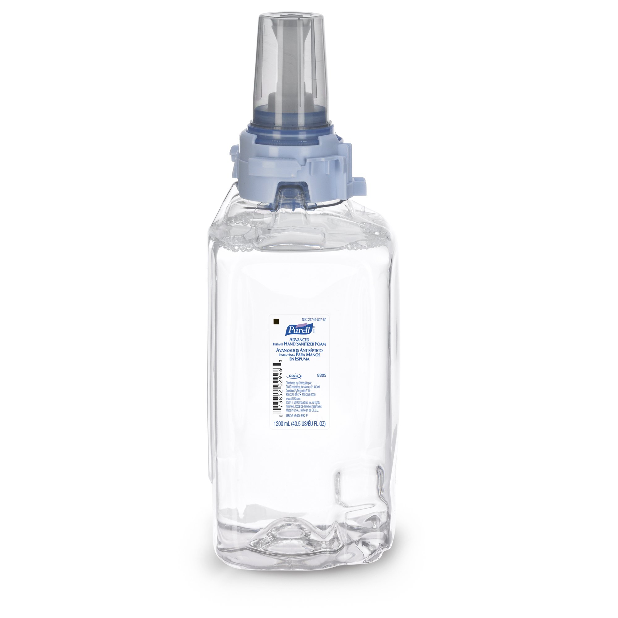 Purell Advanced Hand Sanitizer Foam, 70% Ethyl Alcohol, 1,200 mL Refill Bottle MK 827051