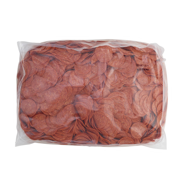 HORMEL(r) THE PERFORMANCE PEPPERONI(r), Bold, 16 slices per oz, 2/12.5 lb . C1CB - Front Center Inner Pack (Hi Res)