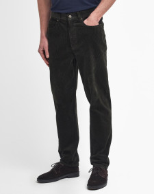 Stretch Cord Regular Trousers Forest