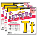 TREND Yellow 4" Playful Combo Ready Letters&reg;, 3 Packs T-79743-3