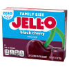 JELL-O Zero Sugar Black Cherry Flavor Gelatin, 0.6 oz Box