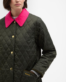 Giacca trapuntata Modern Liddesdale Icons Sage/Fushia