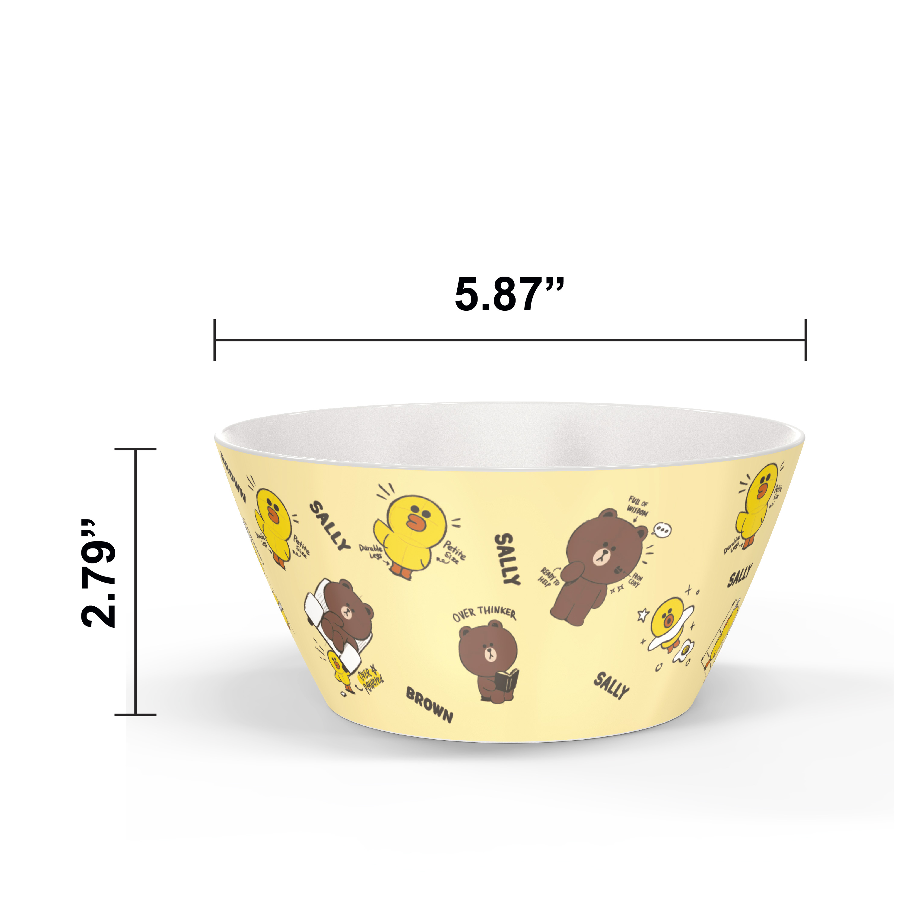 Line Friends Dinnerware Set, Teddy Bear, 2-piece set slideshow image 7 Line Friends Dinnerware Set, Teddy Bear, 2-piece set slideshow image 7
