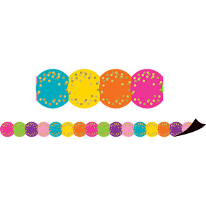 Confetti Circles Die-Cut Magnetic Border