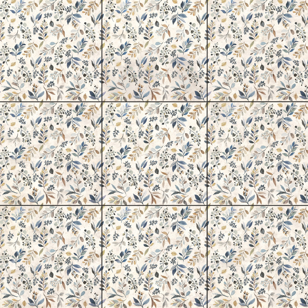 Garden Evergreen 9-3/4 in. x 9-3/4 in. Porcelain Floor and Wall Tile