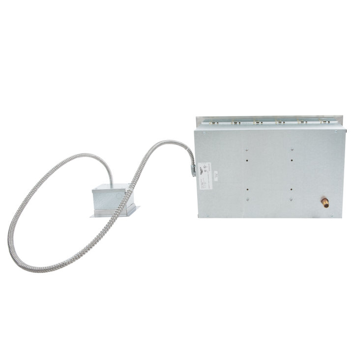 208- to 240-volt top-mount fabricator drop-in hot well with standard drain and thermostatic controls