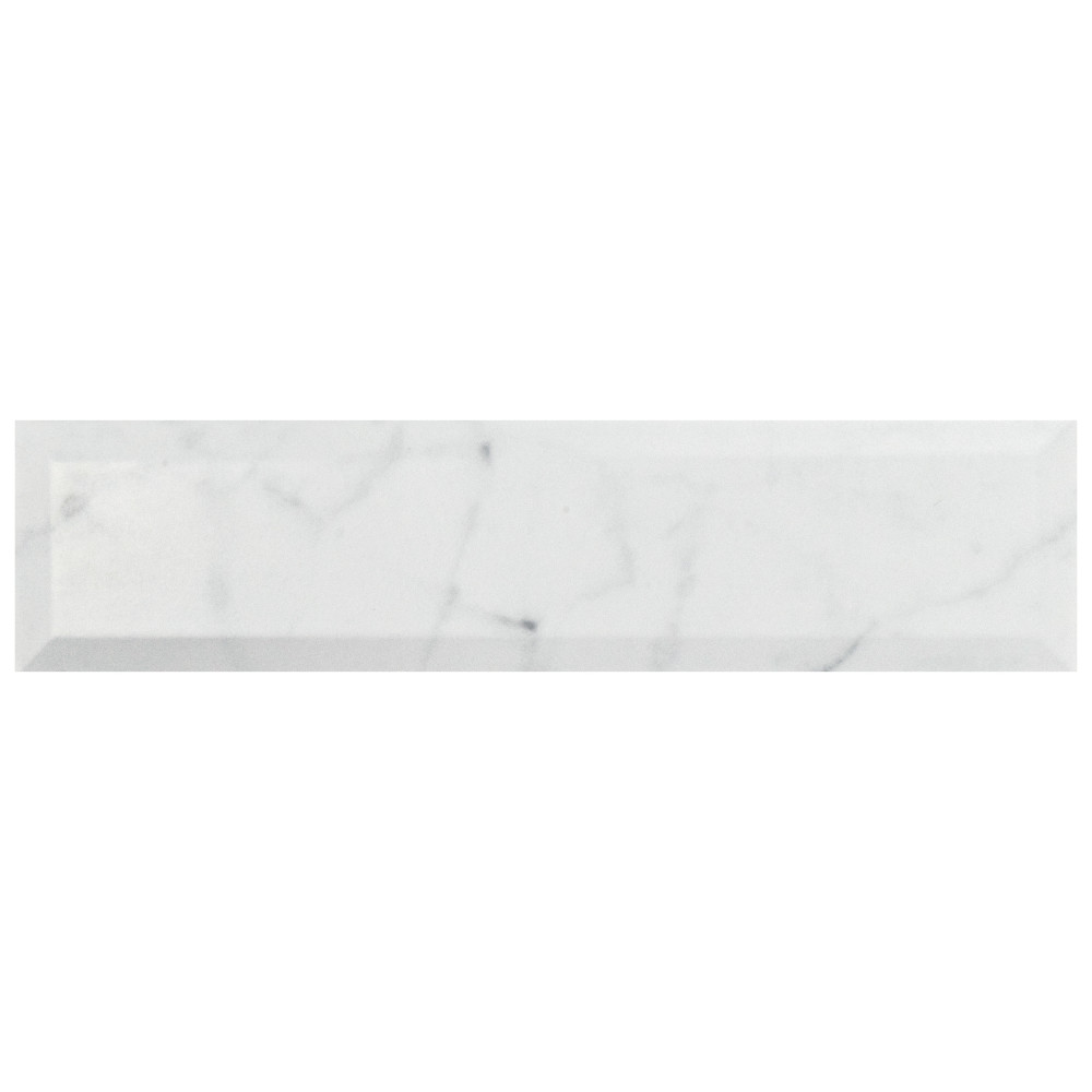 Classico Carrara Matte Metro 3 in. x 12 in. Ceramic Wall Tile