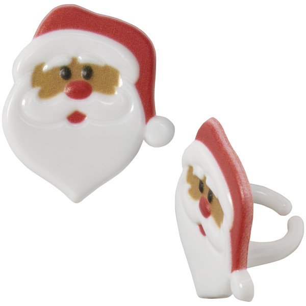 Santa Claus Cupcake Rings