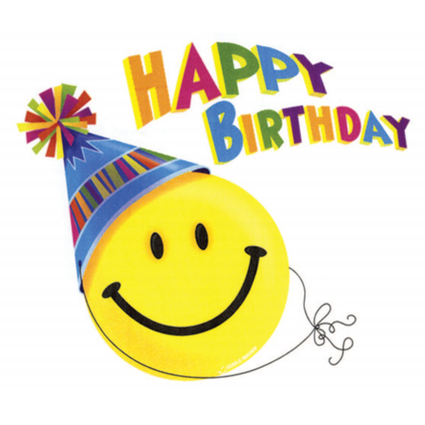 Happy Face Birthday Edible Image®
