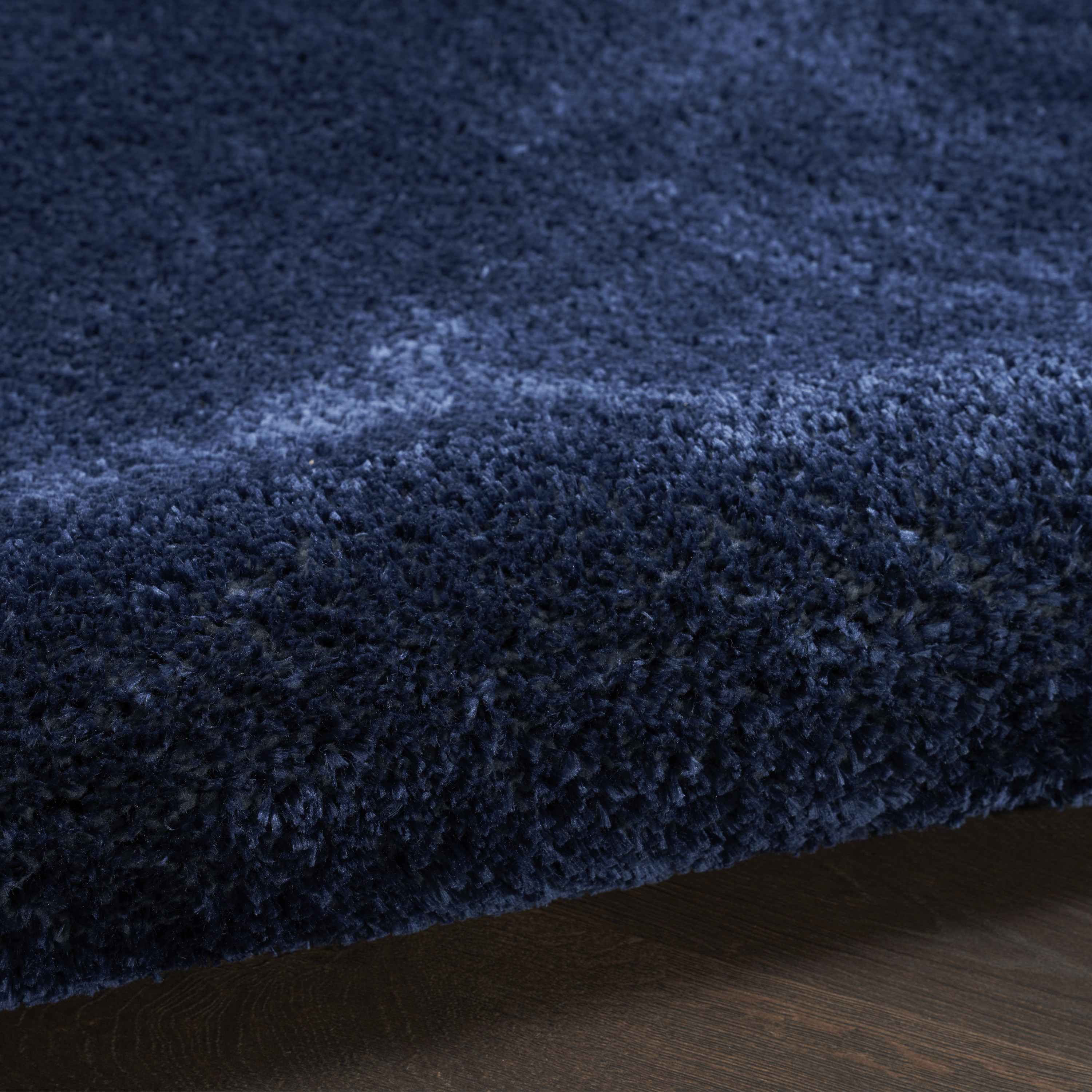 Nourison Pacific Shag 5'3" x 7'3" Navy Shag Indoor Rug