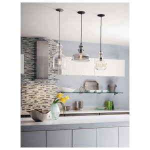 PROGRESS LIGHTING-P5334-143-1 LIGHT PENDANT, STEEL, BLACK, 120V, 75W, 8.5 DIA., 126.5 L X 12.75 H X 8.5 IN. W