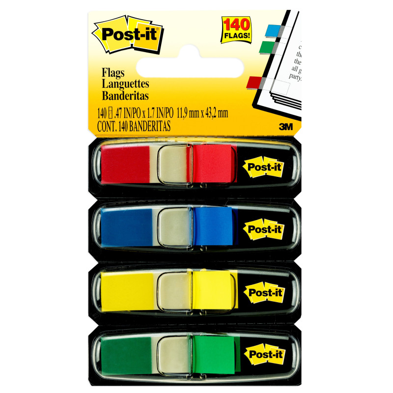 Small+Page+Flags+In+Dispensers%2C+Four+Colors%2C+35%2Fcolor%2C+4+Dispensers%2Fpack