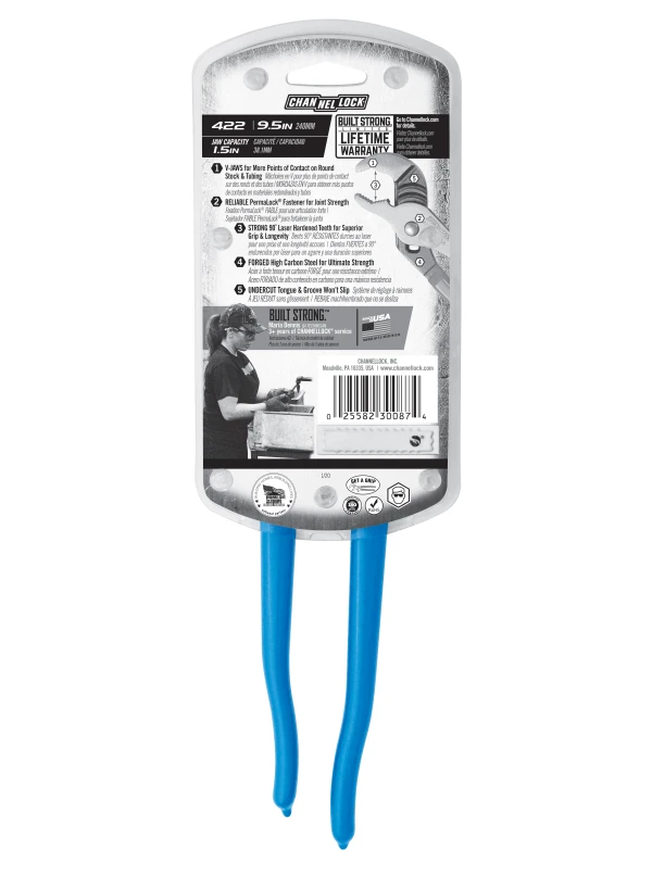 422 9.5-inch V-Jaw Tongue & Groove Pliers