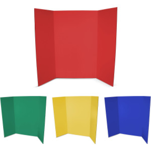 1-Ply Project Board, 36" x 48", Primary Colors, Pack of 4