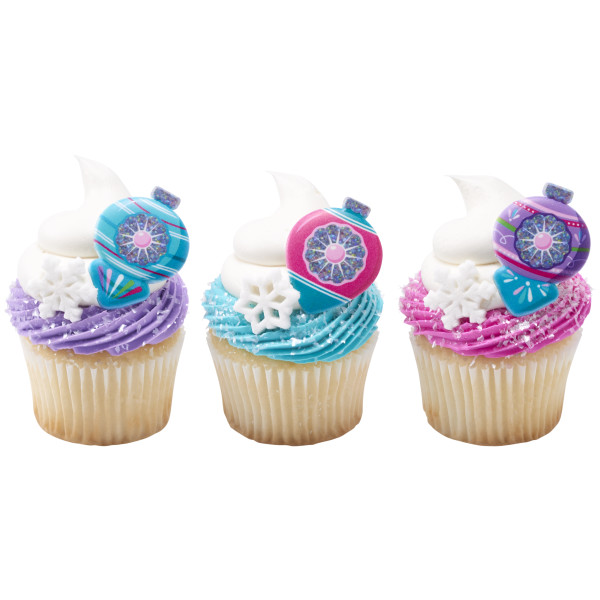 Christmas Bauble Cupcake Rings