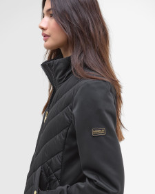 Natalia Quilted Sweatshirt Black