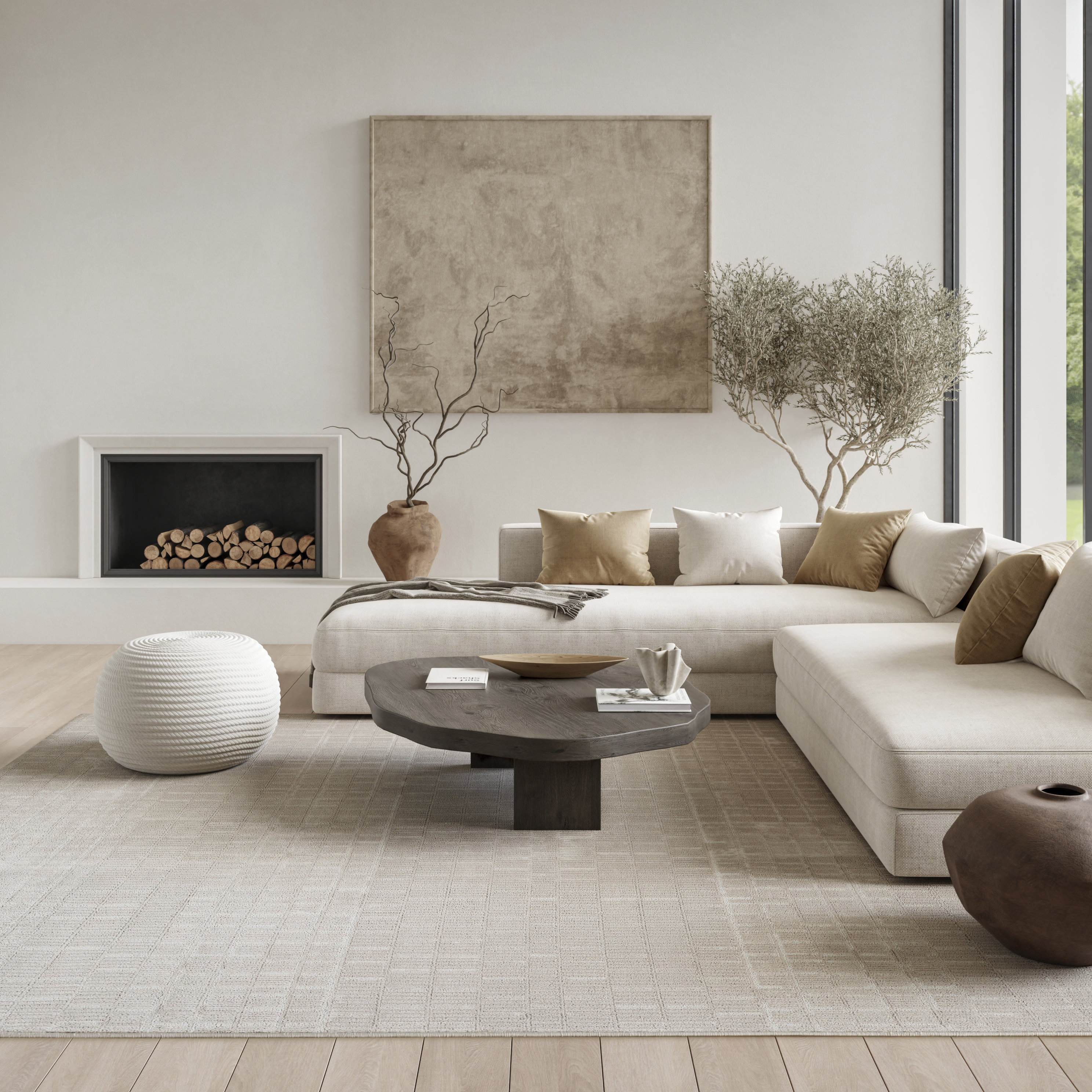 Nourison Nordic 8' x 10' Ivory Modern Indoor Rug
