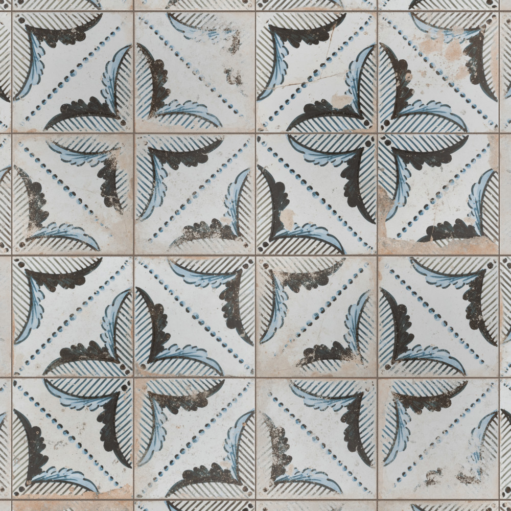 Kings Root Pinnate 17-5/8 in. x 17-5/8 in. Ceramic Floor and Wall Tile