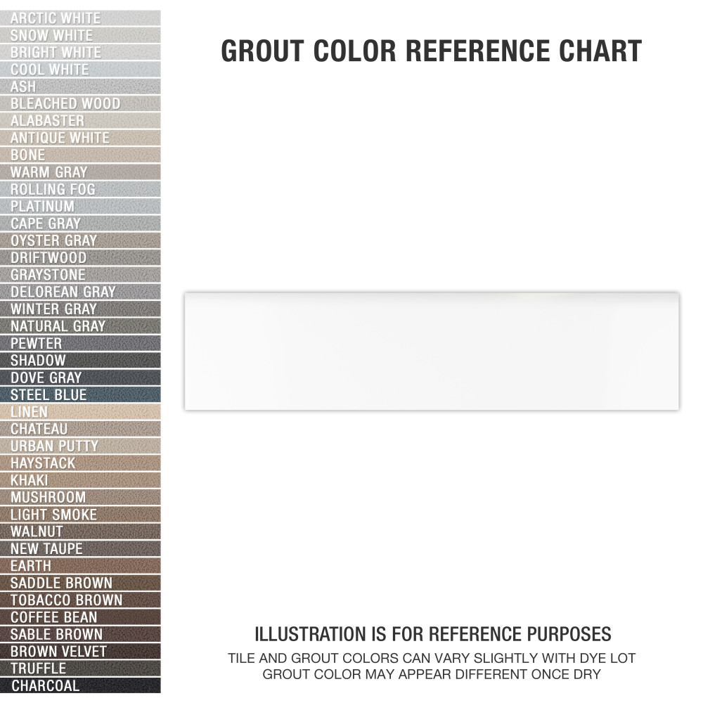 Battiscopa Glossy White 3-1/8 in. x 13 in. Ceramic Wall Trim