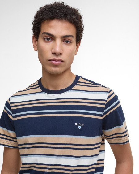 T-shirt a righe leggermente aderente Aickmen