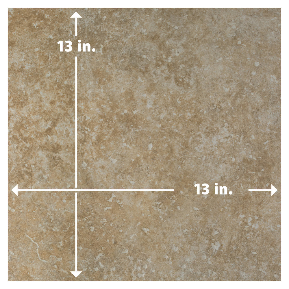 Roma Noce 13 in. x 13 in. Porcelain Floor and Wall Tile