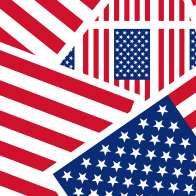 Swatch for Printed Duck Tape® Brand Duct Tape - U.S. Flag, 1.88 in. x 10 yd.