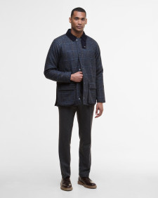 Giacca in lana Bedale con motivo a scacchi Blue