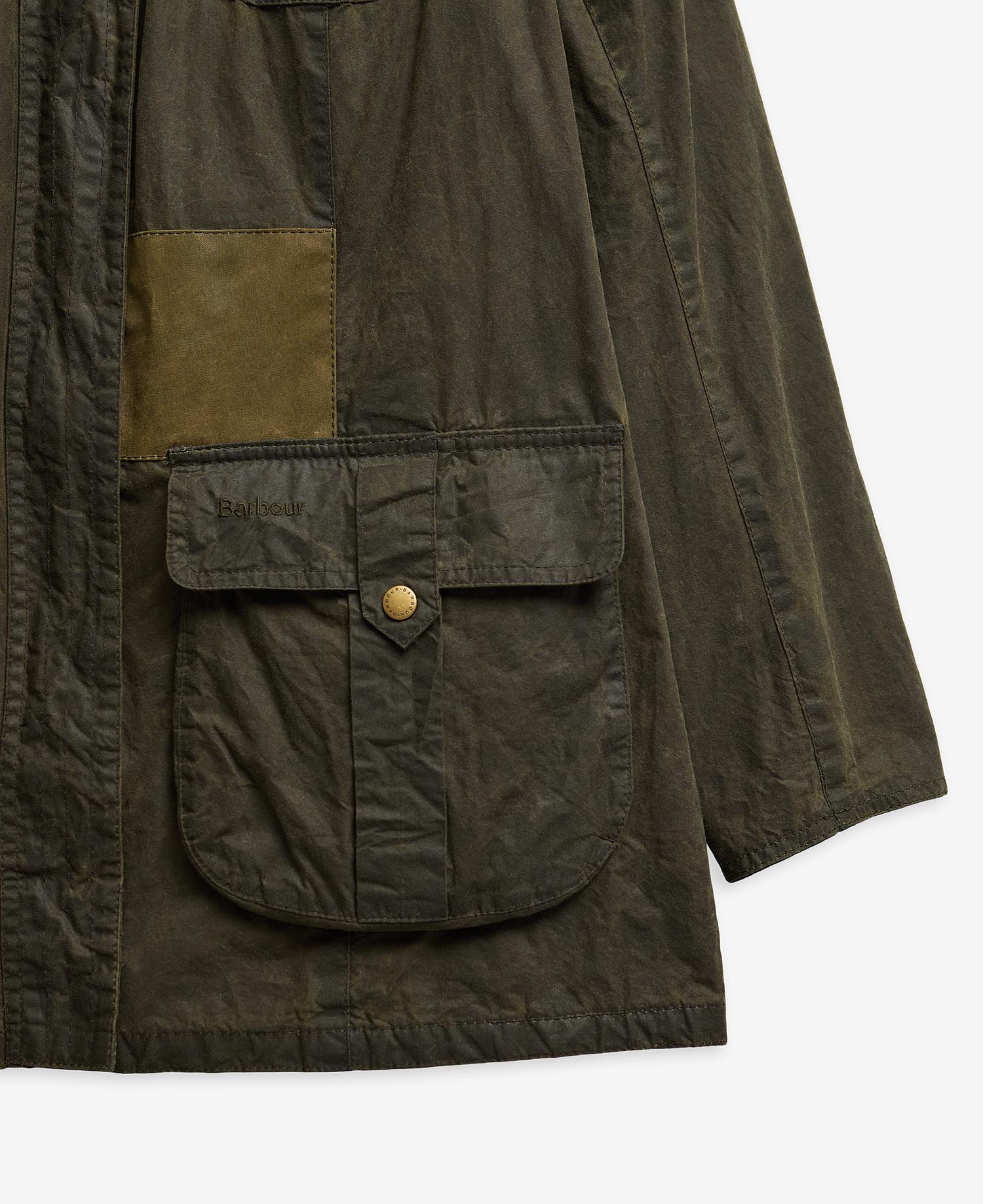 Barbour Re-Loved Defence Waxed Jacket - Size 18 image number 5