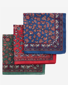 Set di fazzoletti Paisley in confezione regalo 