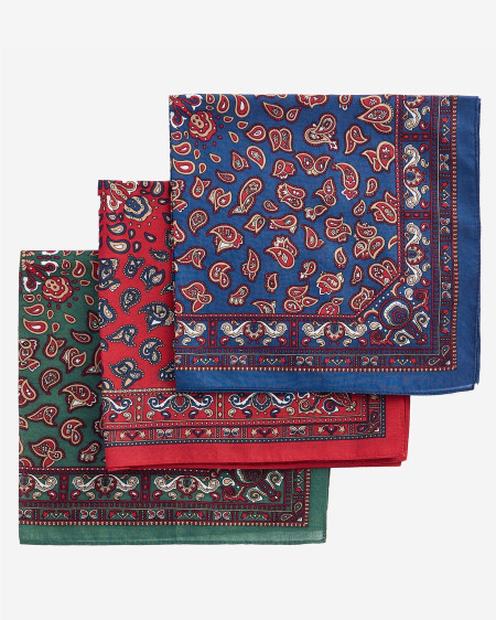 Set di fazzoletti Paisley in confezione regalo