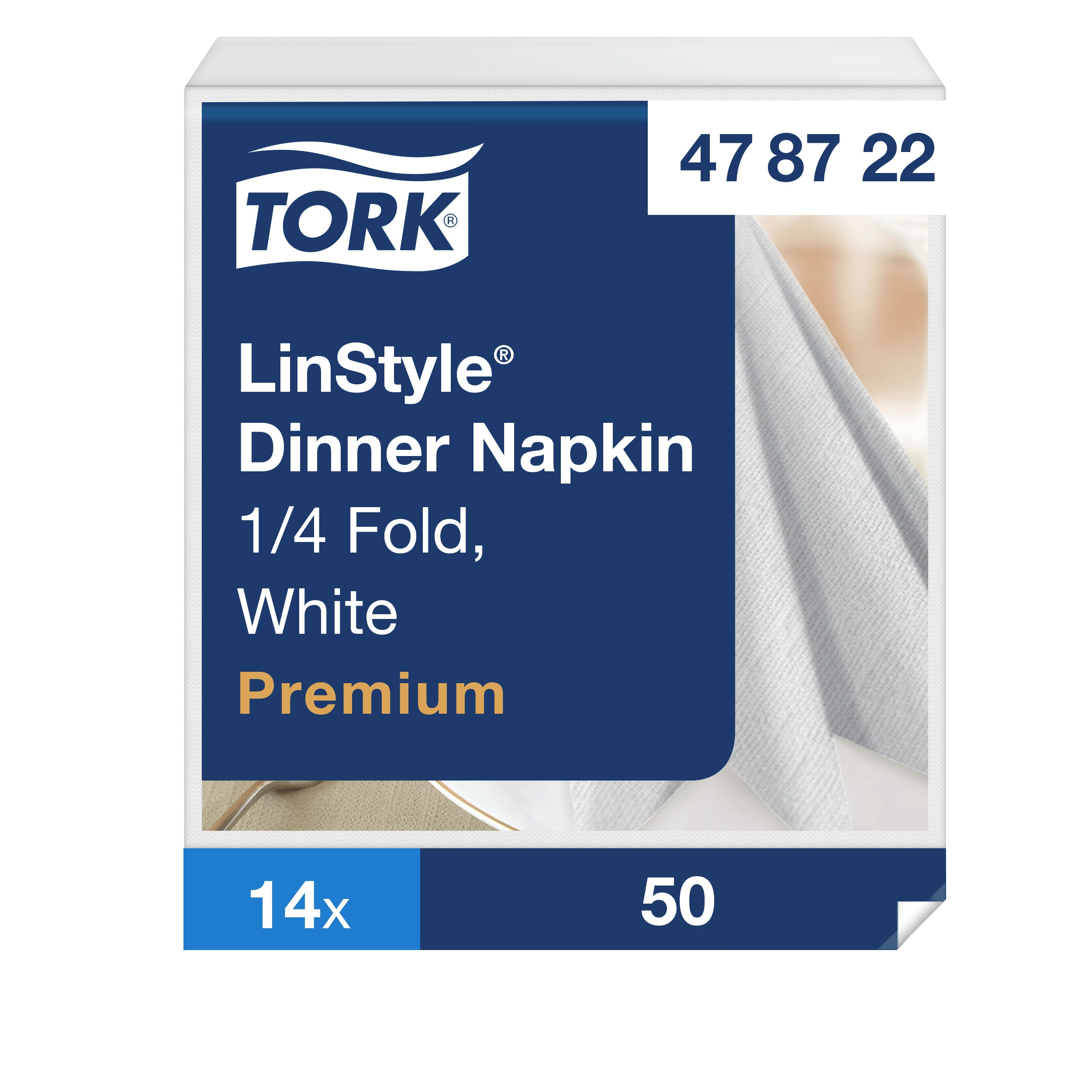 Servietter, 1 lag, Kakaobrun, 39x39 cm, 50 stk, Tork Linstyle