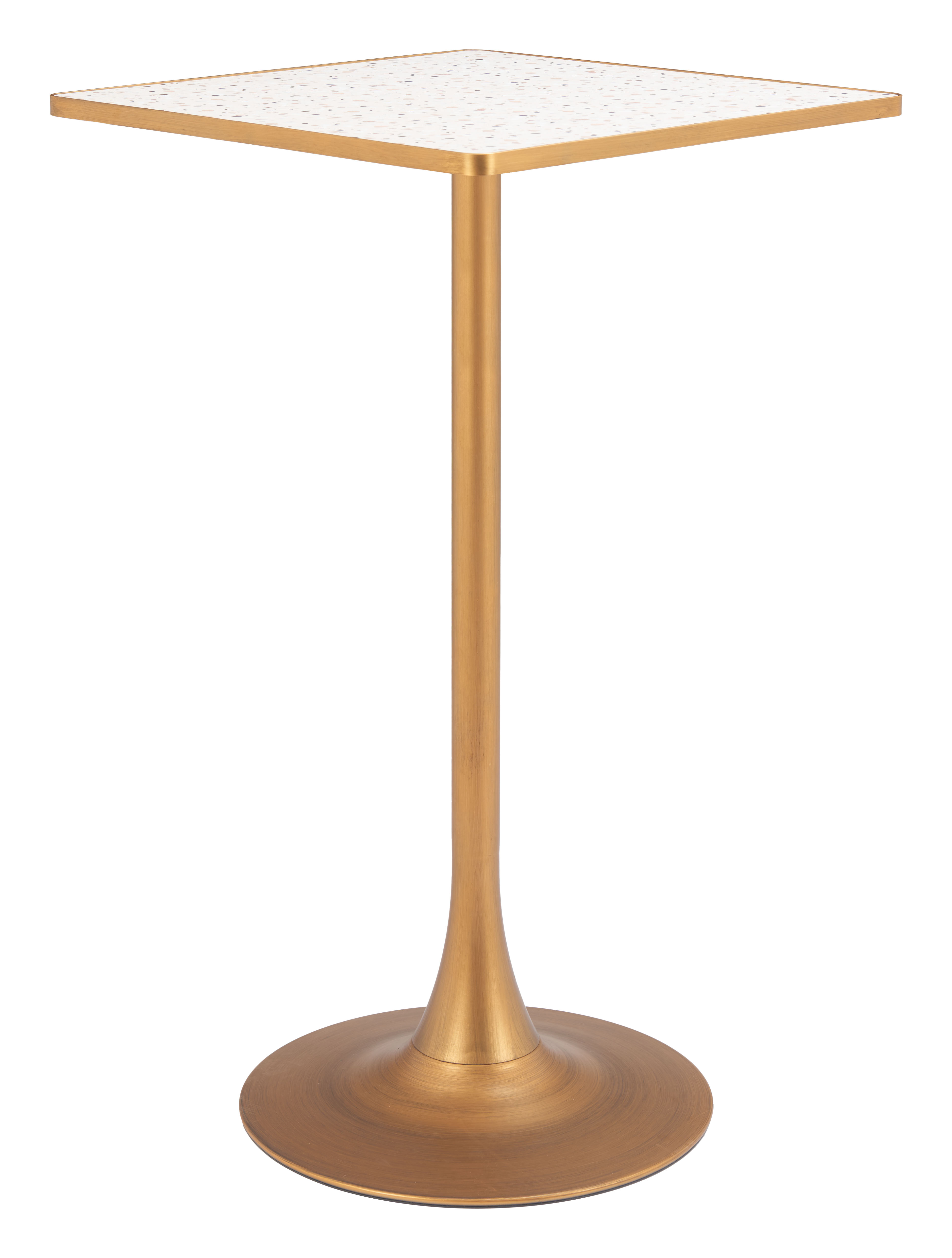 Spot Bar Table Beige & Gold product image
