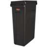 Rubbermaid Commercial, Vented Slim Jim®, 23 gal, Resin, Brown, Rectangle, Receptacle