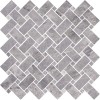 Nola Light Grey 12×12 Basketweave Mosaic Polished