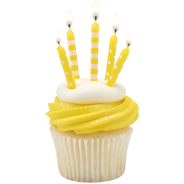 Yellow Stripes & Dots Specialty Candles